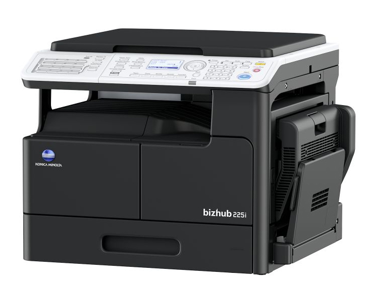 Konica Minolta bizhub 225i - Set 2 - με ενσωματωμένη κάρτα δικτύου (NiC), Απλό Καπάκι (OC), Panel (MK), Διπλη Οψη (AD) και Δύο μπουκάλια Toner των 12.000 έκαστο.